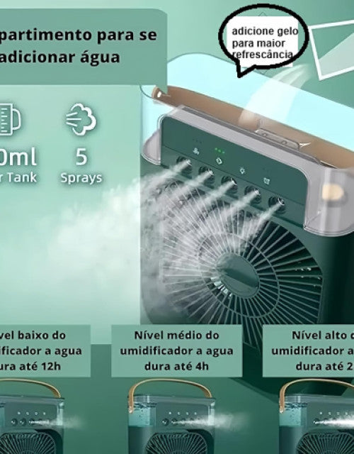 Portable Humidifier Air Cooler Mist Fan Mini Cooler for Home