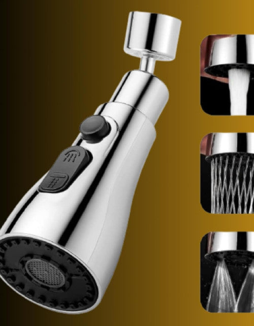 3 Modes Kitchen Faucet Spray Head Water Saving 360 Swivel Ball Nozzle Tap