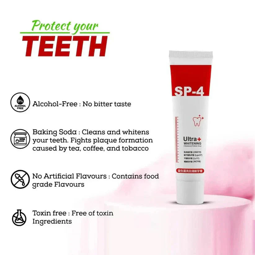 SP-4 Brightening & Stain Removing Toothpaste(PACK OF 2)
