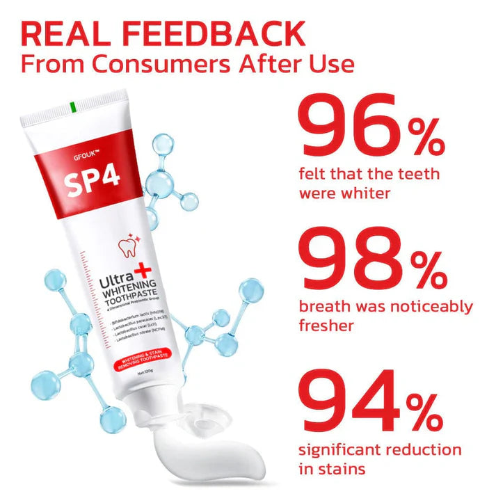 SP-4 Probiotic Whitening Toothpaste, Teeth Whitening Toothpaste (Pack of 1)