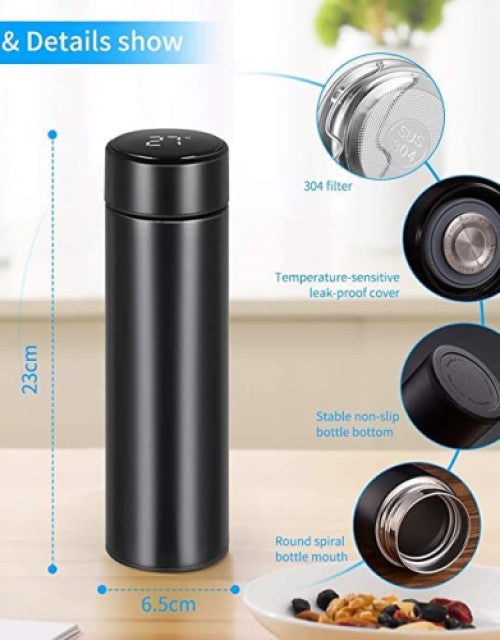 Temperature Water Bottle | Smart Vacuum Insulated Thermos Water Bottle | Water Bottle with LED Temperature Display
