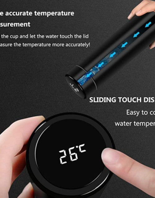 Temperature Water Bottle | Smart Vacuum Insulated Thermos Water Bottle | Water Bottle with LED Temperature Display