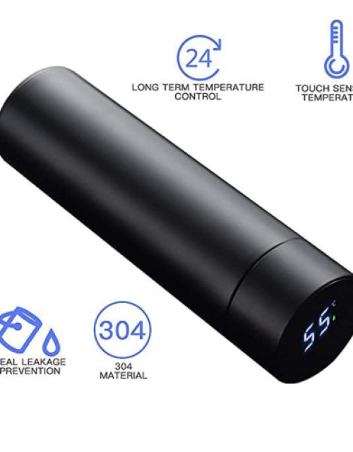 Temperature Water Bottle | Smart Vacuum Insulated Thermos Water Bottle | Water Bottle with LED Temperature Display