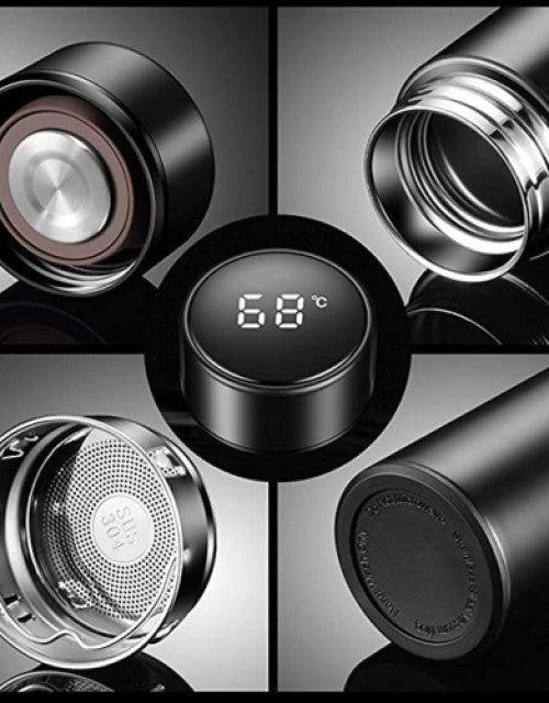 Temperature Water Bottle | Smart Vacuum Insulated Thermos Water Bottle | Water Bottle with LED Temperature Display